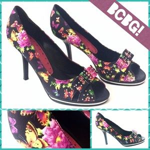 BCBGirls Flower Heels